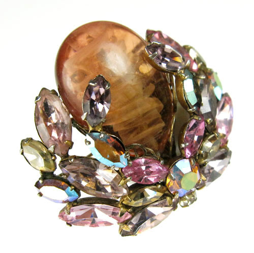 （画像用） Regencyリージェンシー アートグラス　ブローチ