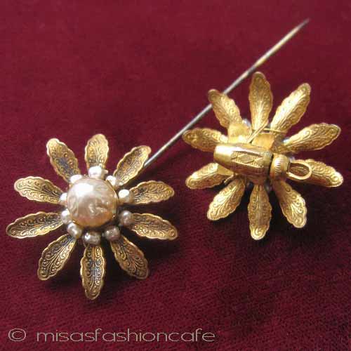 （画像用） Miriam Haskell ミリアムハスケル ブローチ