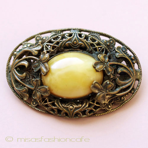 （画像用） アンティーク ブローチ アールヌーヴォー