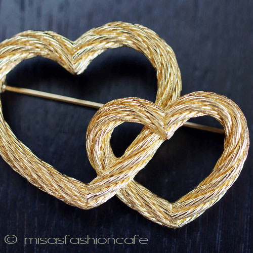 （画像用） クリスチャンディオール DIORハート　ブローチ