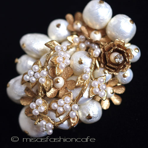 （画像用） パール花ブーケブローチ