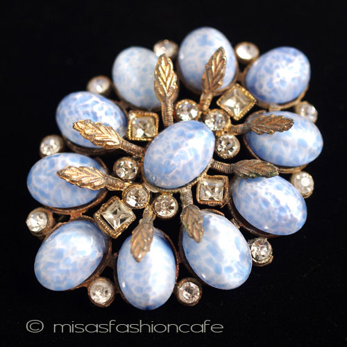 （画像用） アンティーク　ブローチ アートデコ・フローラル