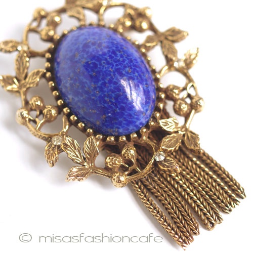 （画像用） Goldette　ブローチ チェリー＆フリンジ