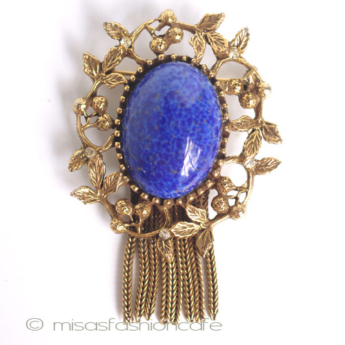 （画像用） Goldette　ブローチ チェリー＆フリンジ