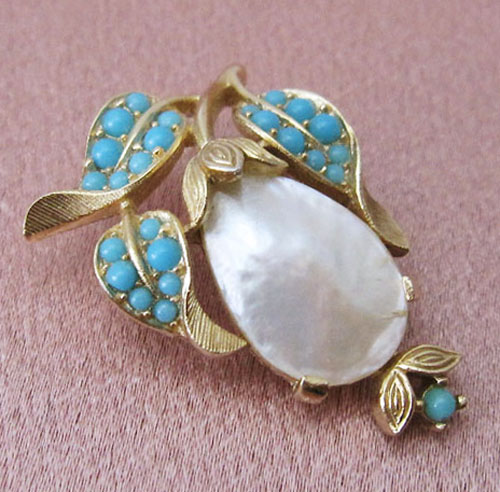 （画像用） クラウントリファリ Trifari　ブローチ