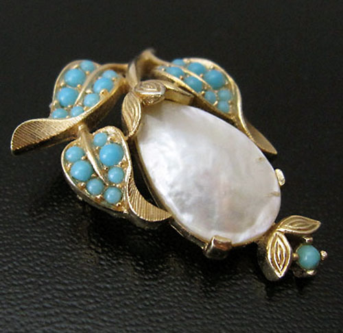 （画像用） クラウントリファリ Trifari　ブローチ