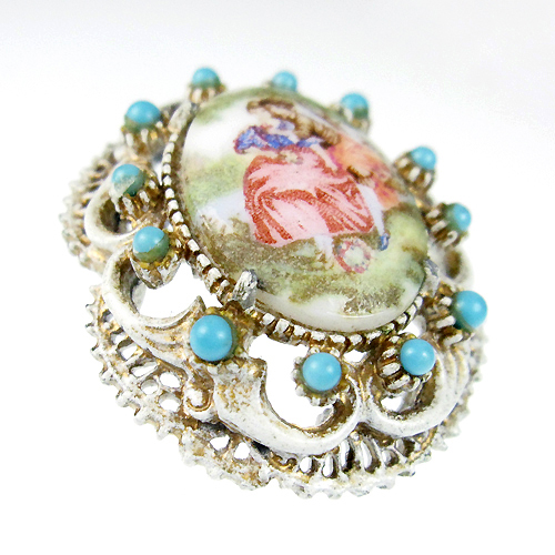 （画像用） Florenza フロレンツァ カボション ブローチ