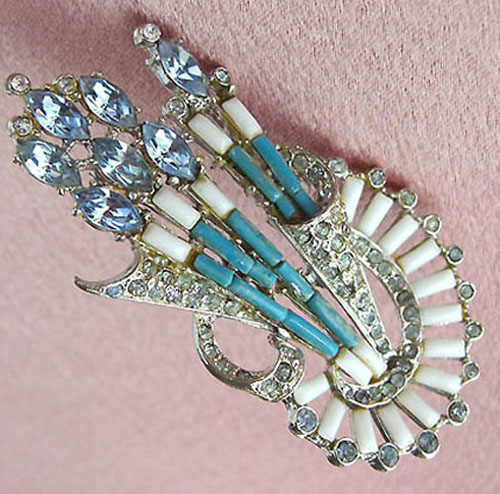 （画像用） アートデコ ブローチ