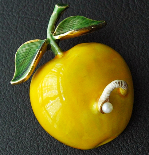 （画像用） Original By Robert ロバート りんご ブローチ