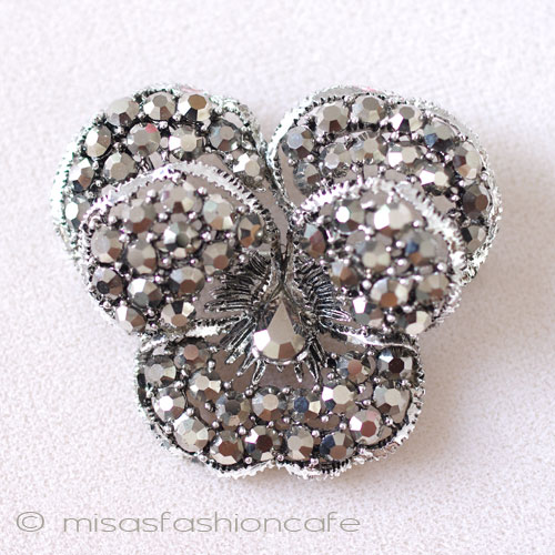 （画像用） ＷＥＩＳＳ　ブローチ パンジー・すみれの花