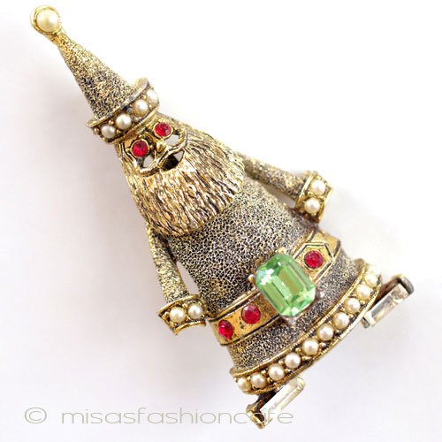 （画像用） Ｈｏｌｌｙｃｒａｆｔ　ブローチ ビジューサンタクロース