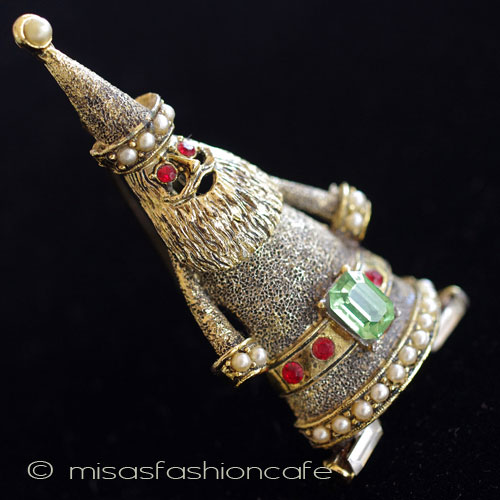 （画像用） Ｈｏｌｌｙｃｒａｆｔ　ブローチ ビジューサンタクロース