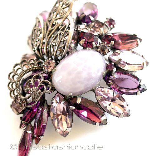 （画像用） アンティーク　フローラル Juliana　ブローチ