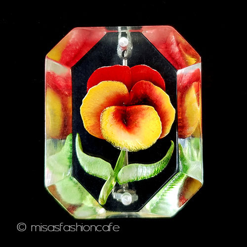 ヴィンテージジュエリー パンジー・すみれのお花 - ウインドウを閉じる