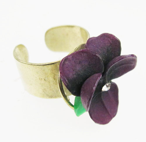 （画像用） パンジーすみれ　リング