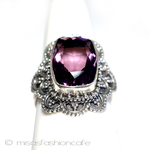 （画像用） 天然石　アメジスト　　 スターリングシルバー