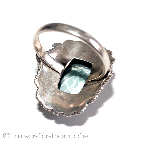 （画像用） アクアマリン　リング　 スターリングシルバー