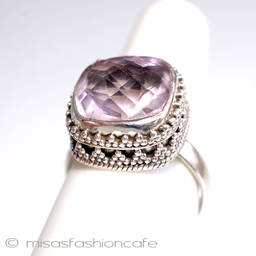 （画像用） 天然石　アメジスト スターリングシルバー