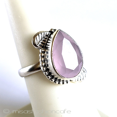 （画像用） 天然ローズクオーツ スターリングシルバー925