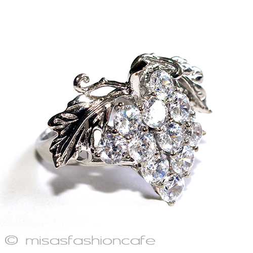 （画像用） サファイア　葡萄リング スターリング925指輪