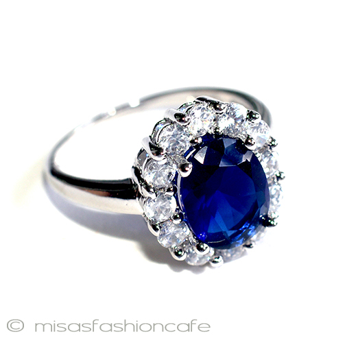 （画像用） サファイアリング 銀製指輪 スターリングシルバー925