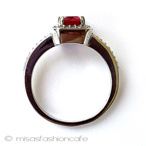 （画像用） ルビー＆トパーズ指輪 スターリング刻印リング