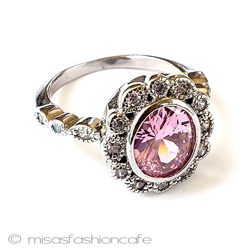 （画像用） サファイア＆トパーズ指輪 スターリング925 リング