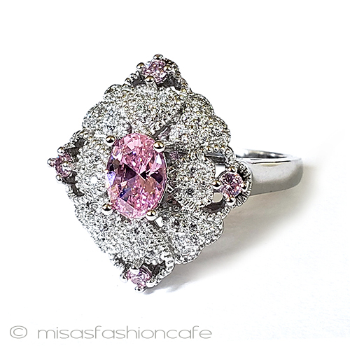 （画像用） サファイア　フラワー スターリング925リング