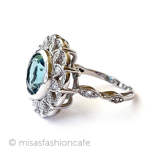 （画像用） トパーズ・フローラル スターリング刻印リング