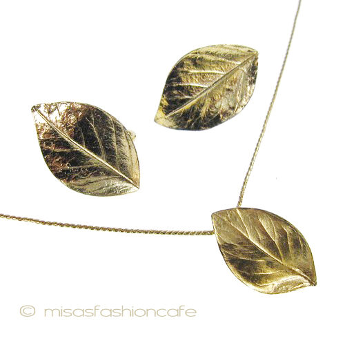 （画像用） クラウントリファリ Trifari ゴールドリーフセット