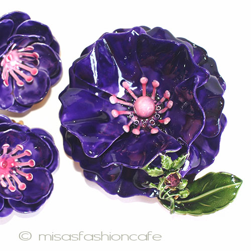 （画像用） Original by Robert 花ブローチ＆イヤリングSet