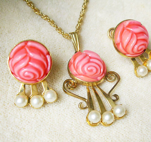 （画像用） 豪華12KgfAmco刻印 ネックレス・イヤリングセット