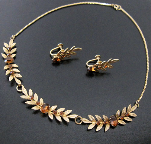 （画像用） 豪華12KgfVanDell刻印 ネックレス・イヤリングセット