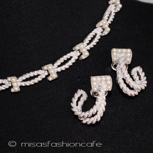 （画像用） アンティークジュエリー トリファリ　パールセット