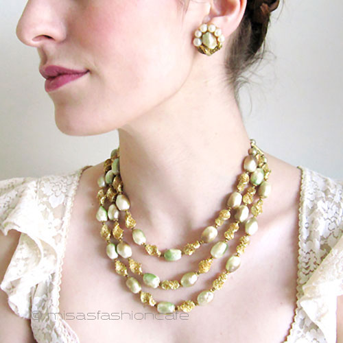 （画像用） Trifari　 トリファリ バロックパール　セット