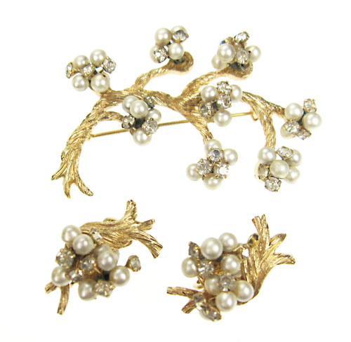 （画像用） アンティークジュエリー パールRSの木セット