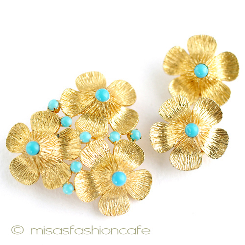 （画像用） ターコイズGold花セット