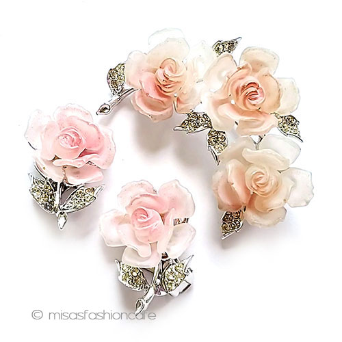 ヴィンテージアクセサリー Kramer　ローズの花SET - ウインドウを閉じる