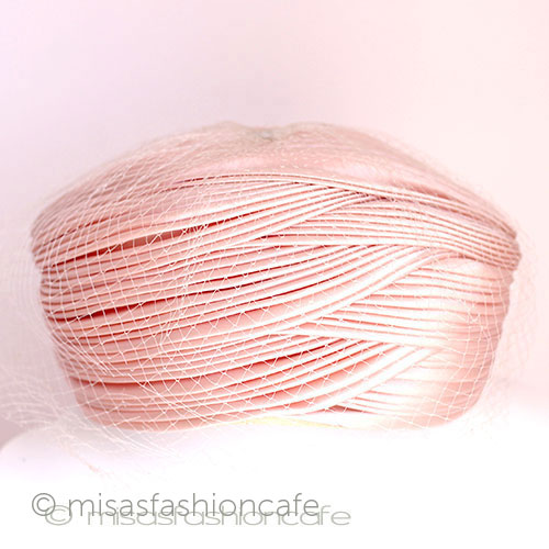 （画像用） ヴィンテージ　ハット ピンク＆チュール