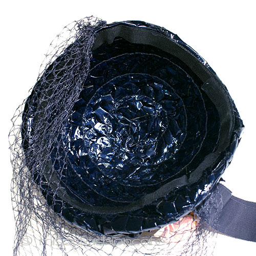 （画像用） ヴィンテージ　ハット 花ブーケ＆チュール