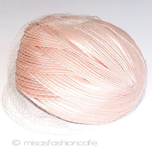 （画像用） ヴィンテージ　ハット ピンク＆チュール