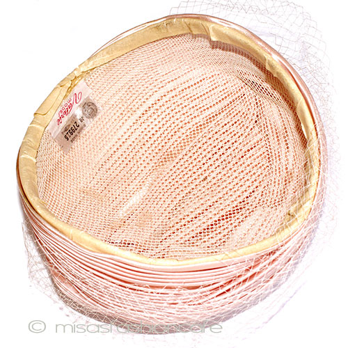 （画像用） ヴィンテージ　ハット ピンク＆チュール