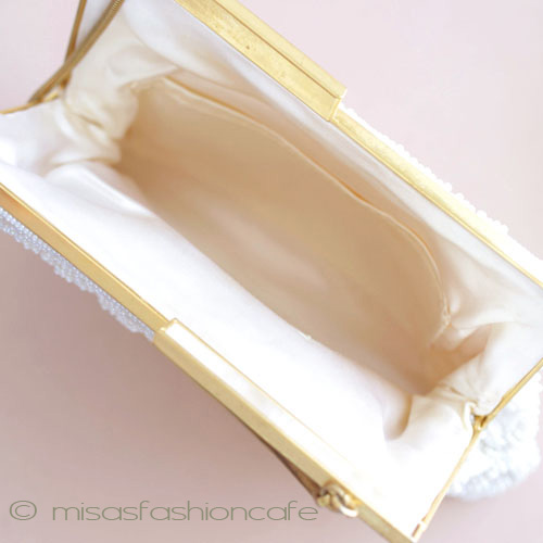 （画像用） ビンテージ　バッグ 総ビーズ　MOパール