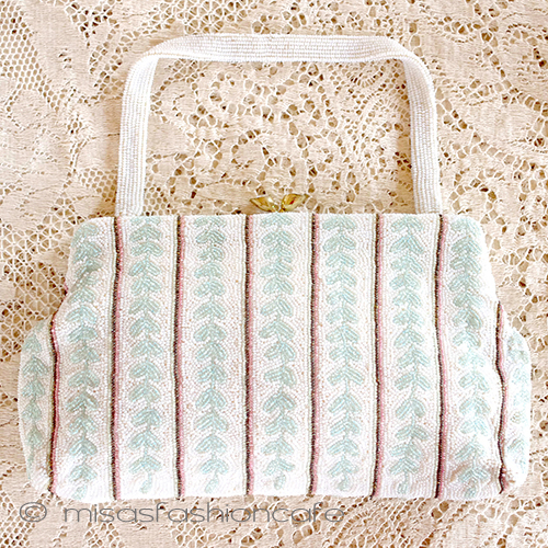 ヴィンテージバッグ　 ベルギー製ビーズ刺繍 - ウインドウを閉じる