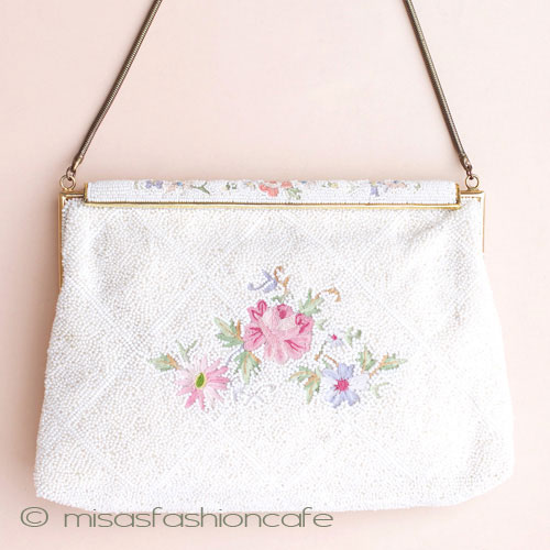 ヴィンテージバッグ　 仏製ビーズ総刺繍 - ウインドウを閉じる