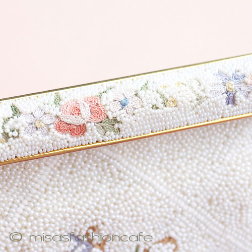 （画像用） ヴィンテージバッグ　 仏製ビーズ総刺繍