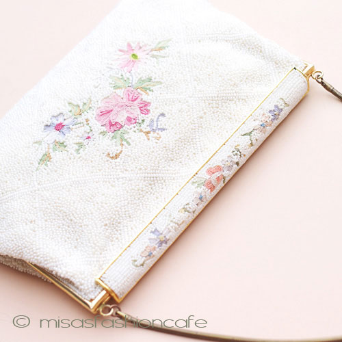 （画像用） ヴィンテージバッグ　 仏製ビーズ総刺繍