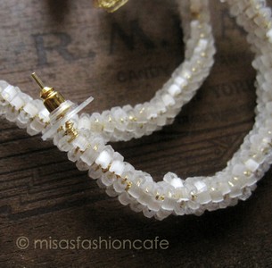 Lavish ピアス　 18Kgp　フラワー・ フープ
