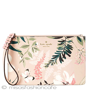 ケイトスペード 花柄 リストレットバッグ