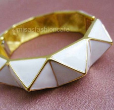 KJL　バングル Geometric ホワイト